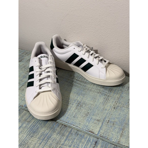 Adidas Streettalk JP8281 Men's Size 11.5 Sneakers White Collegiate Green New OFS